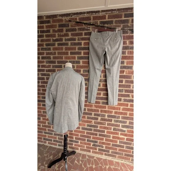 J.Crew Somelos Ludlow Slim Cotton Unstructured Men’s Suit -Grey-Size 40L (33x34)